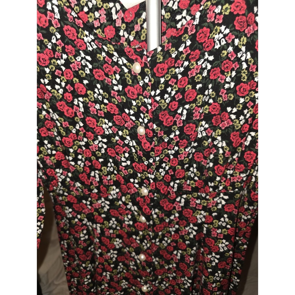 Entro Dress Size L. Lined Maxi Dress.side Pockets. Cocktail Party, Grunge - Picture 6 of 10